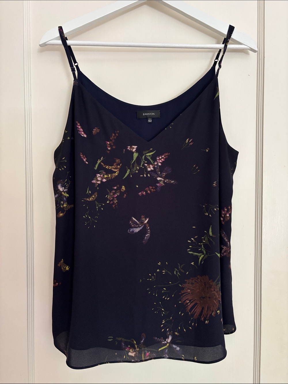 Babaton Navy Floral Print Camisole - Picture 1 of 6